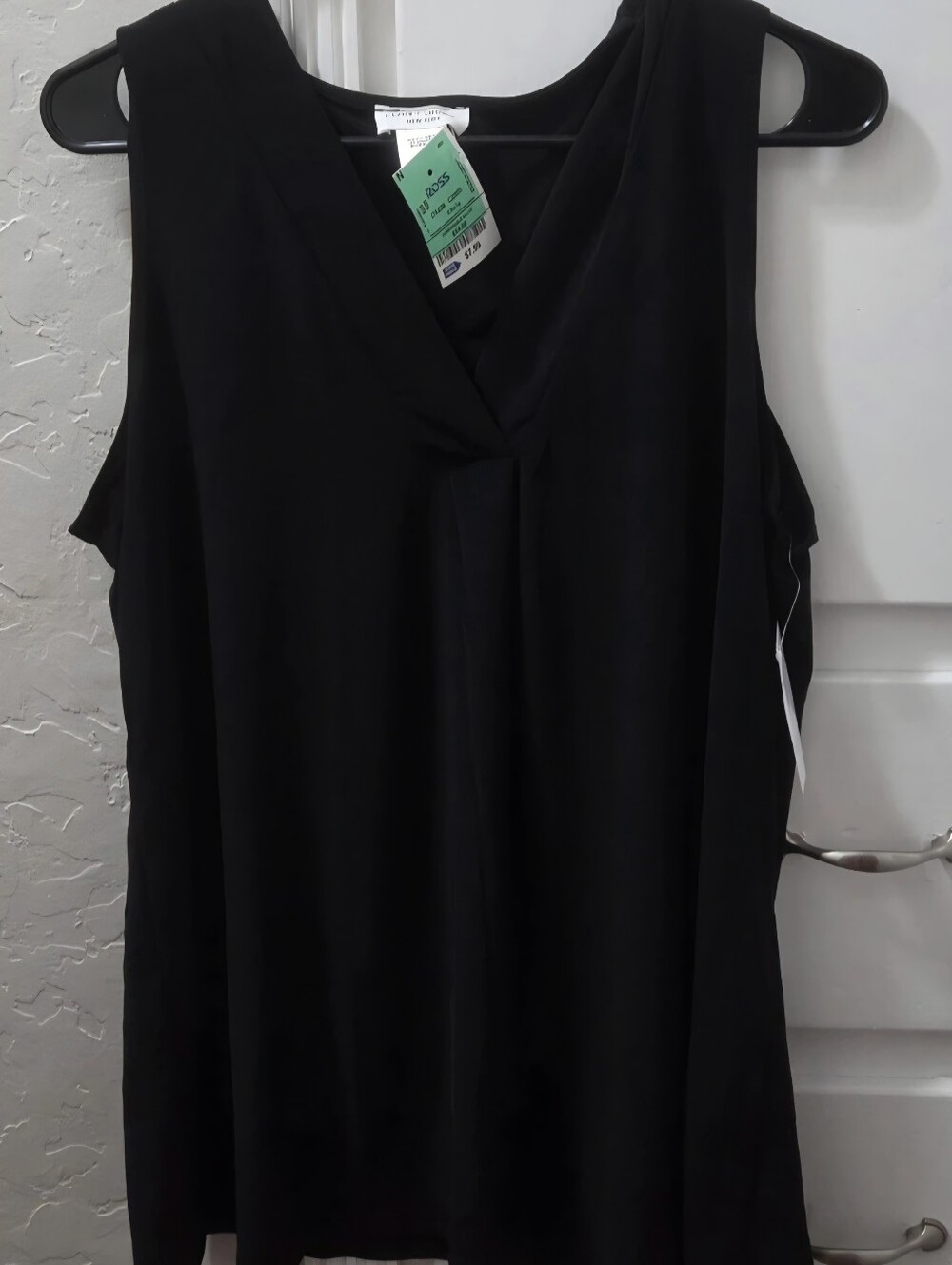Sleeveless V-Neck Black Tank Top by Worthington